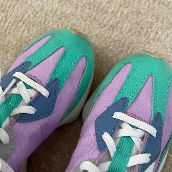 New Balance Big Kids 327 Dark Violet Glow Summer Jade Sneakers Shoes 4.5Y - Picture 7 of 11